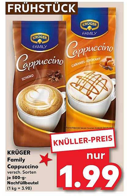Wunderbar Krger Cappuccino Angebot Bild