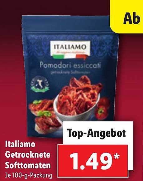 Getrocknete Angebot Italiamo bei Softtomatten Lidl