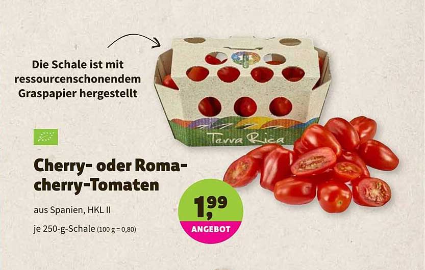 BioMarkt Cherry Oder Roma Cherry Tomaten