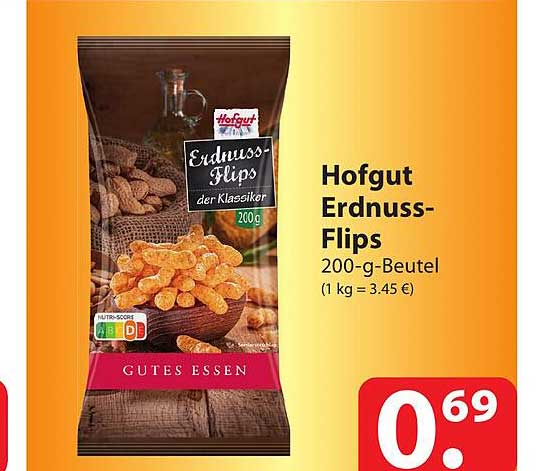 Hofgut Erdnuss-flips Angebot bei Famila - 1Prospekte.de