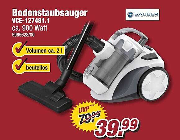 POCO Sauber Bodenstaubsauger Vce-127481.1
