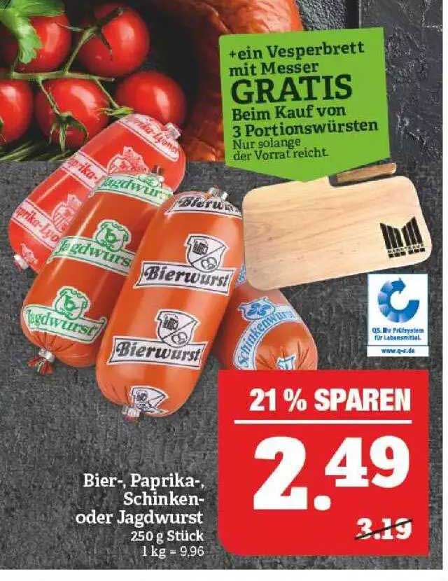 Original Schulküche Tomatensoße Mit Jagdwurst Drebacher Jagdwurst Angebot bei Simmel