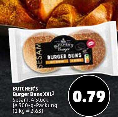 Butcher's Burger Buns XXL Angebot bei Penny - 1Prospekte.de