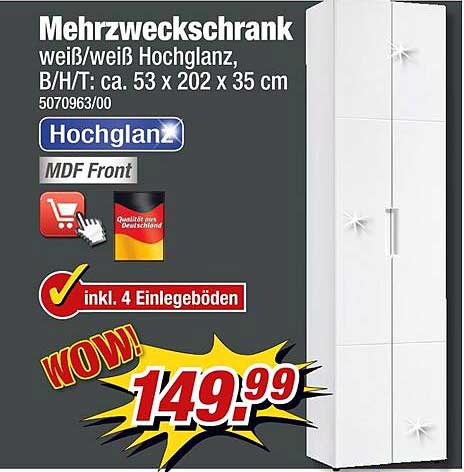 Mehrzweckschrank Angebot bei POCO 1Prospekte.de