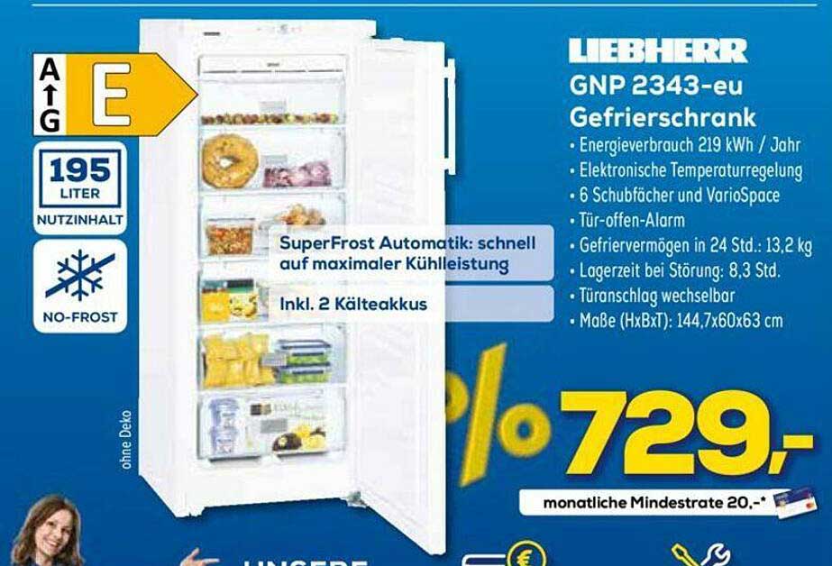 Euronics XXL Liebherr Gnp 2343-eu Gefrierschrank