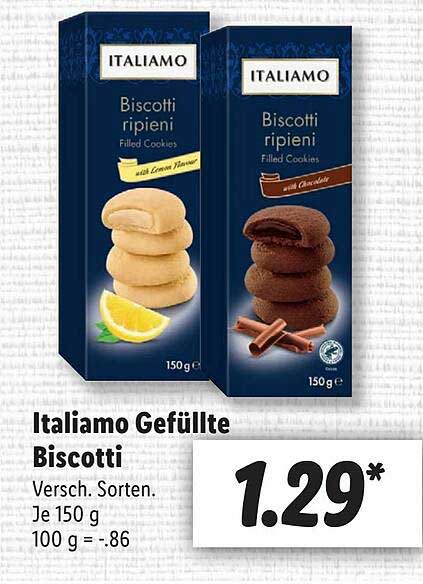 Italiamo Gefüllte Angebot Biscotti Lidl bei