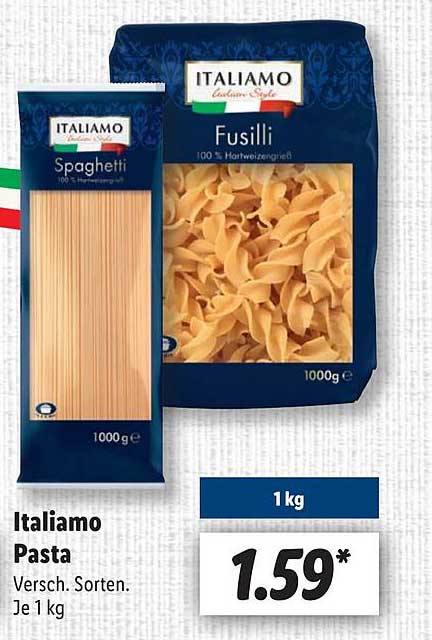 Italiamo Pasta Angebot Bei Lidl Italiamo Pasta Angebot Bei Lidl