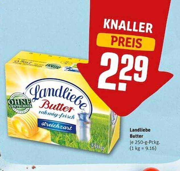 Landliebe Butter Angebot bei REWE 1Prospekte.de