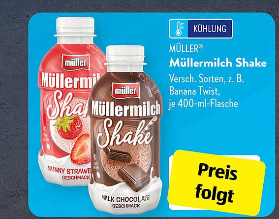 ALDI SÜD Müller Müllermilch Shake