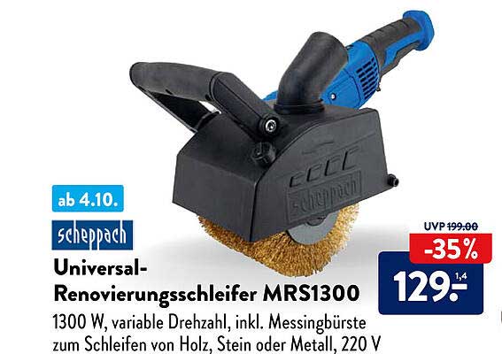 ALDI SÜD Scheppach Universal-renovierungsschleifer Mrs1300