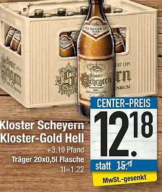 E Center Kloster Scheyern Kloster Gold Hell