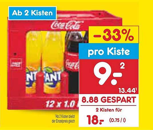 Coca Cola Angebot bei Netto MarkenDiscount 1Prospekte.de