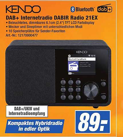 Expert Technomarkt Kendo Dab+ Internetradio Dabir Radio 21ex