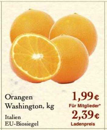 LPG Biomarkt Orangen Washington
