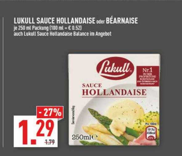 Lukull Sauce Hollandaise Oder Béarnaise Angebot bei Marktkauf