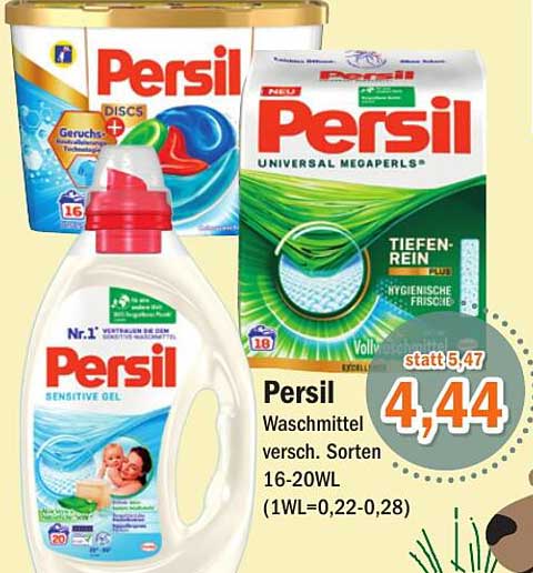 Persil Waschmittel Angebot bei Aktiv Irma