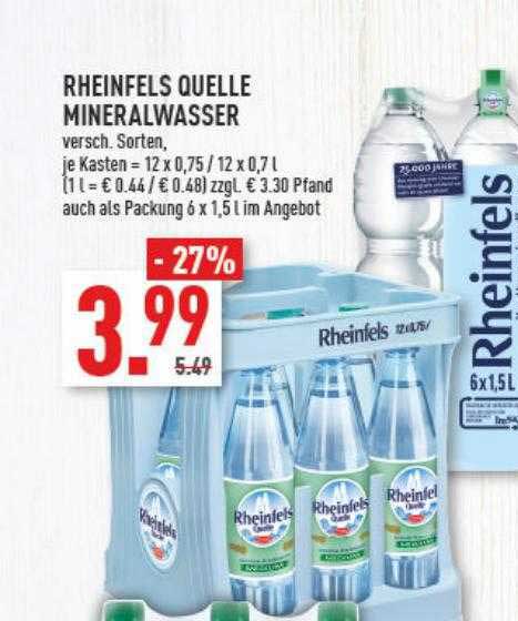 Rheinfels Quelle Mineralwasser Angebot Bei Marktkauf