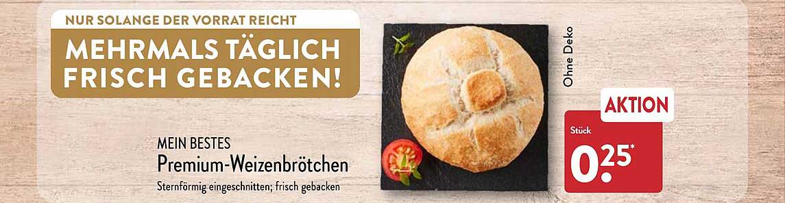 Mein Bestes Premium-weizenbrötchen Angebot Bei ALDI Nord - 1Prospekte.de