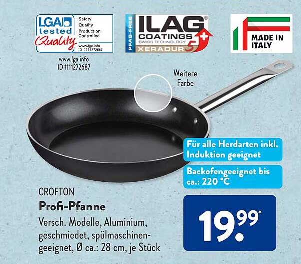 Crofton Profipfanne Angebot bei ALDI SÜD 1Prospekte.de