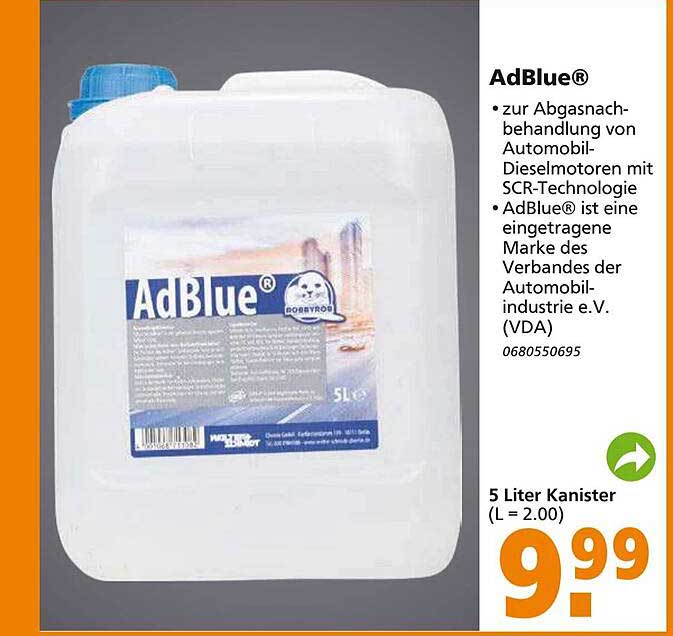 AdBlue 5L Angebot bei Globus Baumarkt
