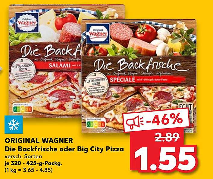Original Wagner Die Backfrische Oder Big City Pizza Angebot bei Edeka