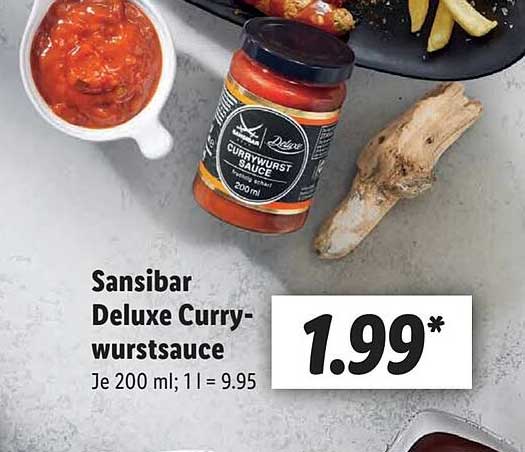 Sansibar Deluxe Curry-wurstsauce Angebot bei Lidl - 1Prospekte.de