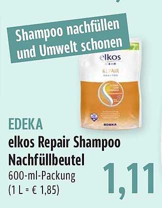 BUNGERT Edeka Elkos Repair Shampoo Nachfüllbeutel
