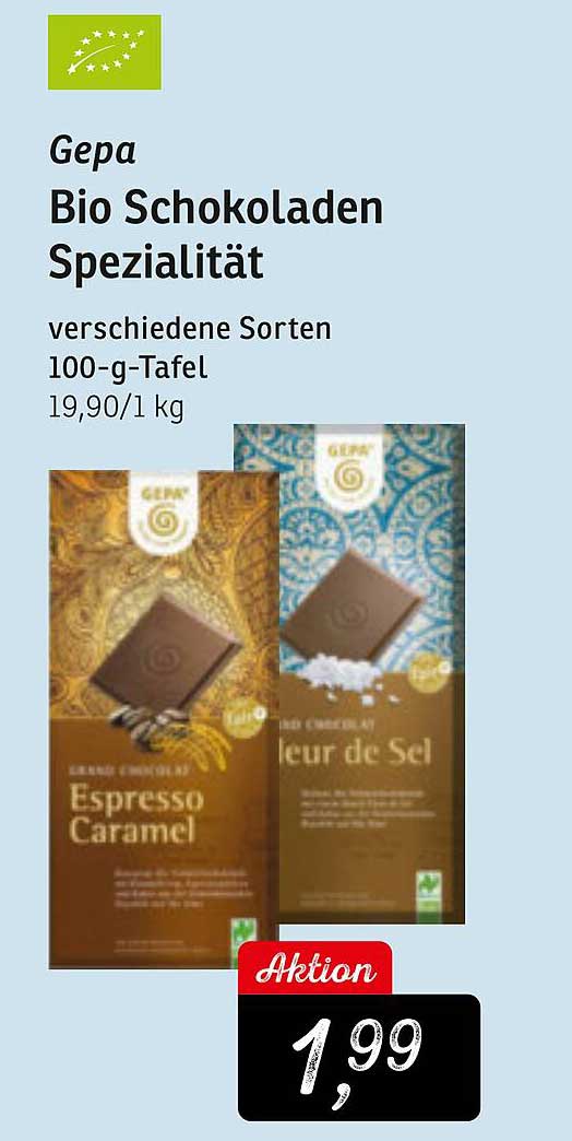 KONSUM Gepa Bio Schokoladen Spezialität