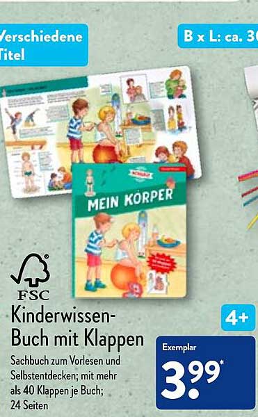 ALDI Nord Kinderwissen- Buch Mit Klappen