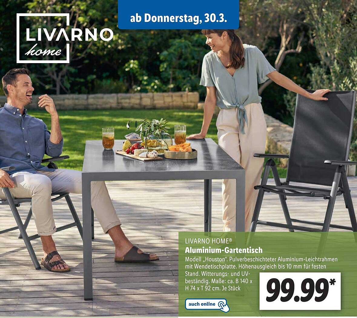 Fabelhafte Gartentisch 90x90 Lidl Bild