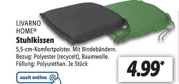 Livarno Home Stuhlkissen Angebot bei Lidl 1Prospekte.de