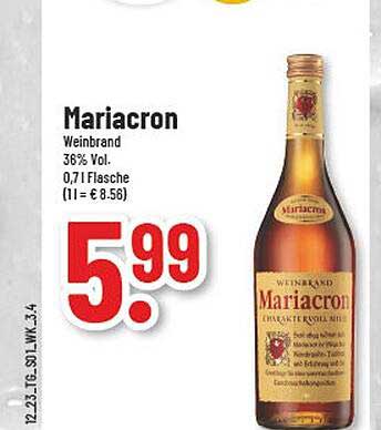 Trinkgut Mariacron Weinbrand