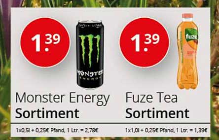 Sagasser Monster Energy Oder Fuze Tea
