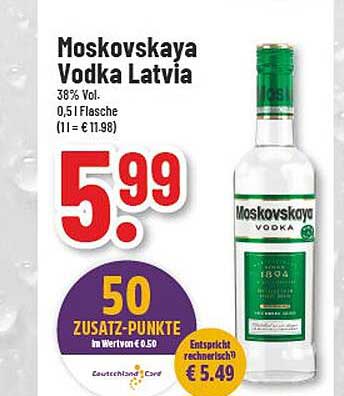 Trinkgut Moskovskaya Vodka Latvia