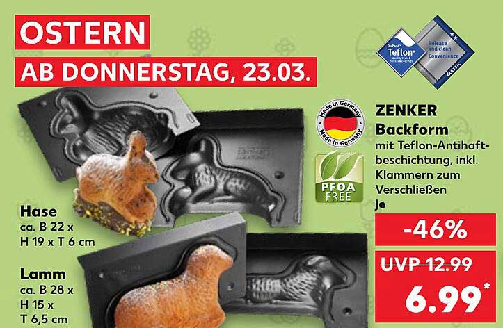 Zenker Backform Hase Oder Lamm Angebot bei Kaufland