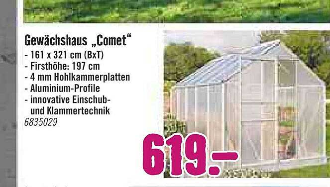 Gewächshaus Angebot bei Hornbach 1Prospekte.de