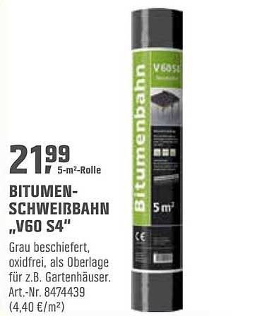 OBI Bitumen-schweißbahn V60 S4