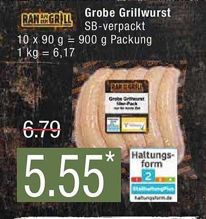 Marktkauf Grobe Grillwurst