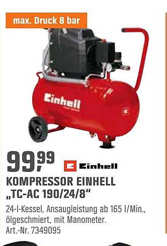 OBI Kompressor Einhell Tc-ac 190.24.8