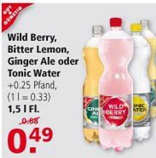 Multi Markt Gut & Günstig Wild Berry, Bitter Lemon, Ginger Ale Oder Tonic Water