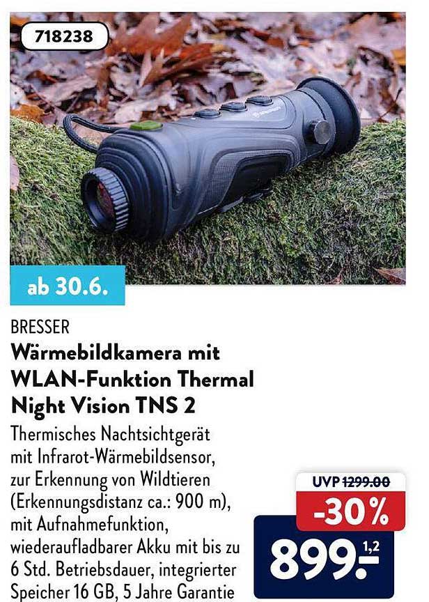ALDI Nord Bresser Wärmebildkamera Mit Wlan-funktion Thermal Night Vision Tns 2