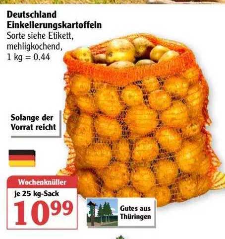 Globus Deutschland Einkellerungskartoffeln