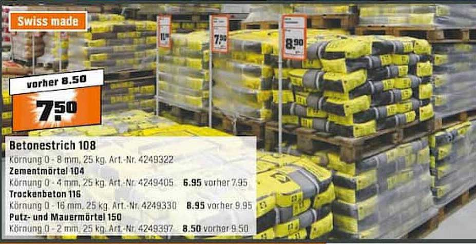 Betonestrich 108 Swiss Made Angebot bei OBI 1Prospekte.de