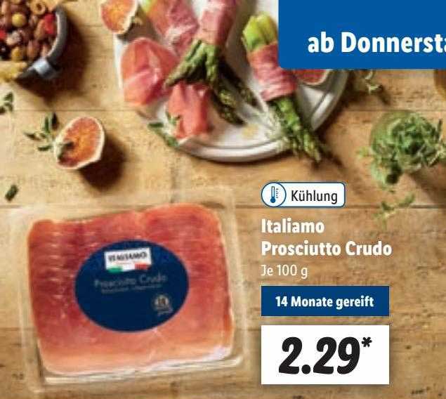 Italiamo Prosciutto Crudo Angebot bei Lidl