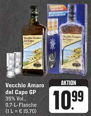 Amaro Capo bei Angebot Gp Vecchio Scheck-in-Center Del