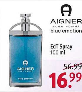 Aigner Blue Emotion Edt Spray Angebot bei ROSSMANN