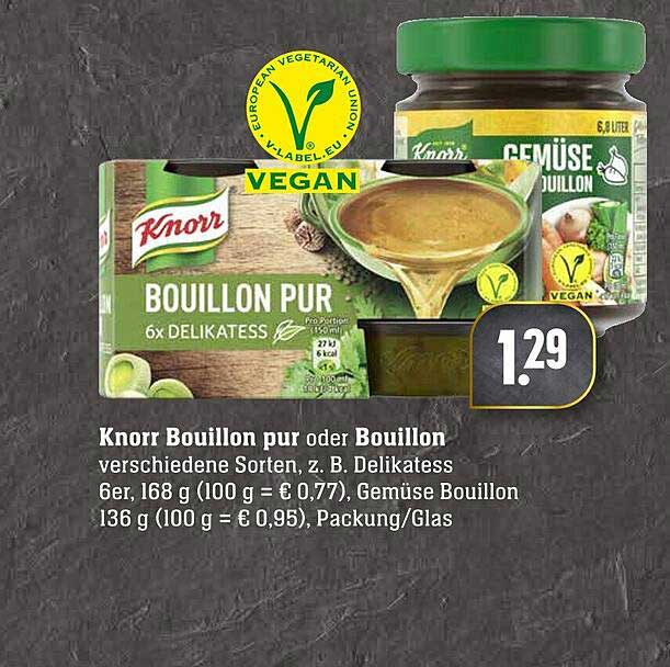 Knorr Bouillon Pur Oder Bouillon Angebot bei ScheckinCenter