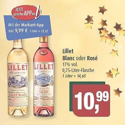 Lillet Blanc Oder Rosé Angebot bei Markant - 1Prospekte.de