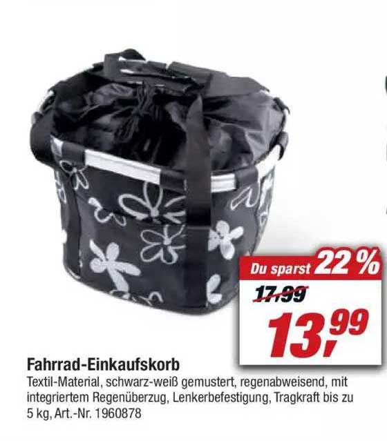 Fahrradeinkaufskorb Angebot bei Toom Baumarkt