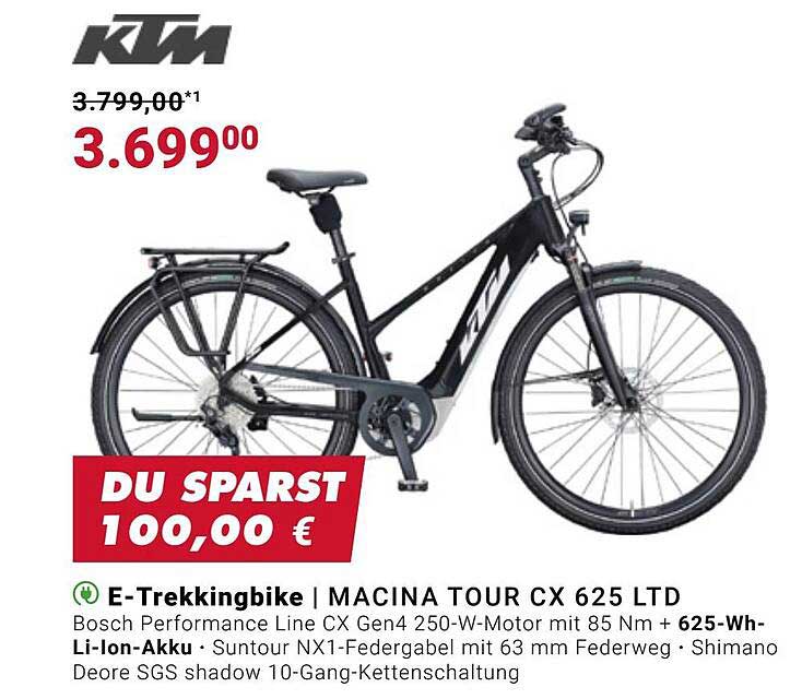 Fahrrad XXL Ktm E-trekkingbike Oder Macina Tour Cx 625 Ltd